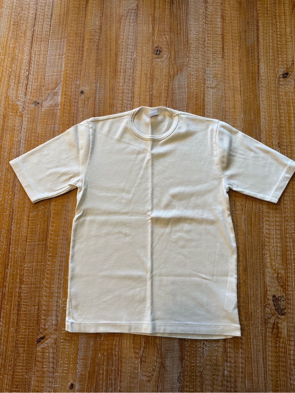 Re/done x Hanes Women’s Classic T-Shirt in Cream